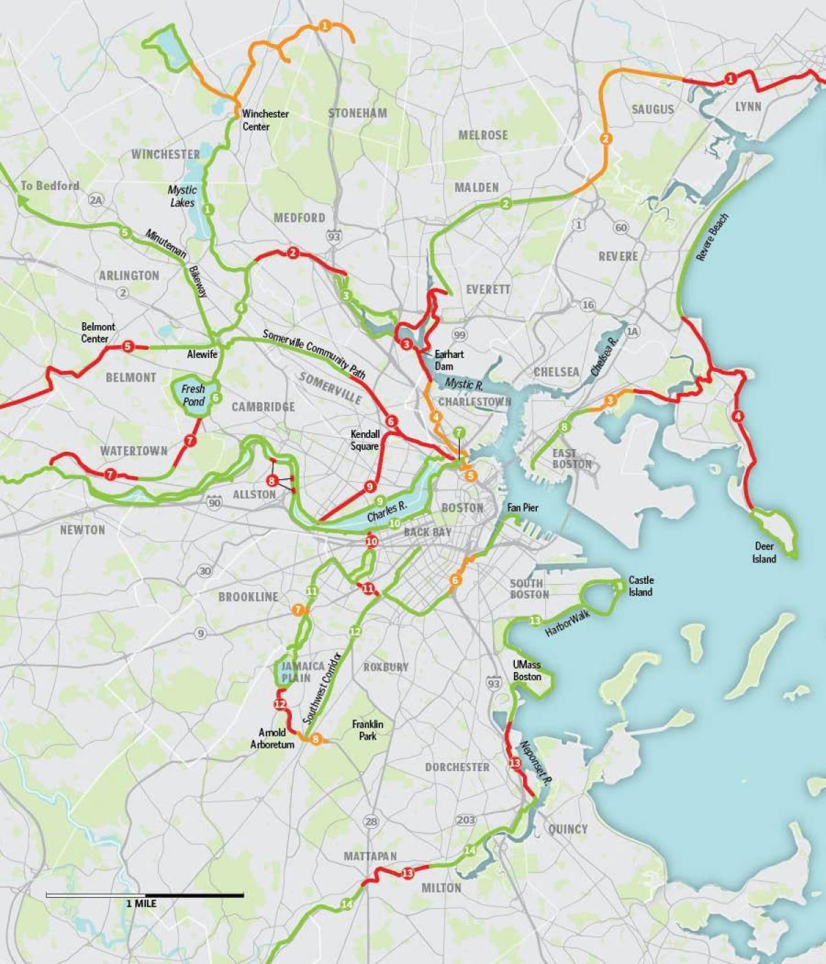 карта на Бостън под наем