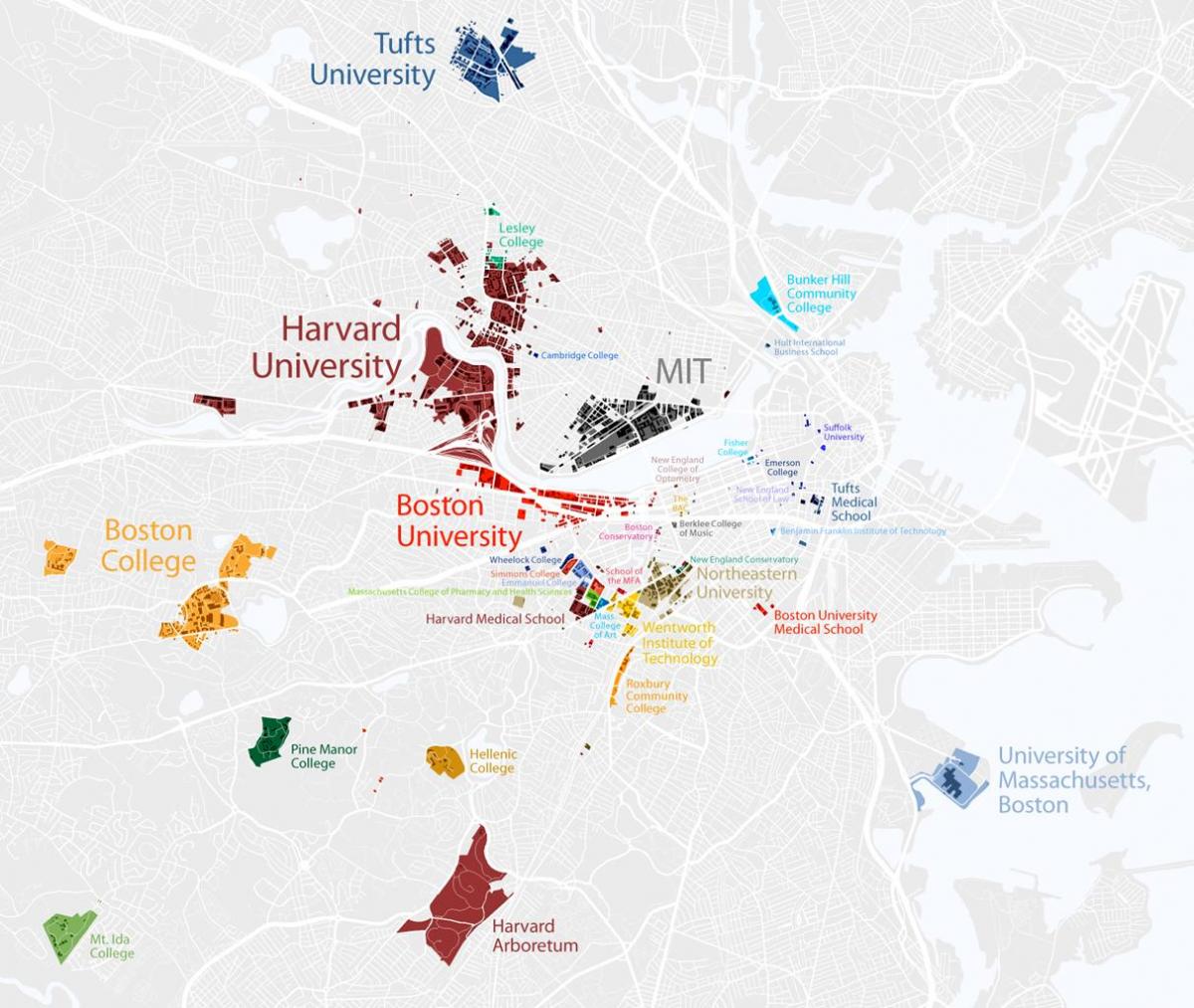 картата на Бостънския университет