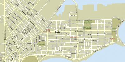 Карта на улиците на Бостън