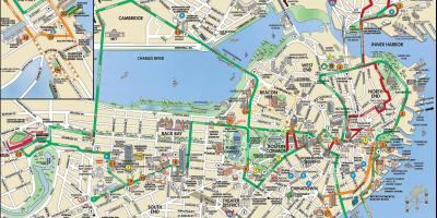 Бостън автобусни екскурзии по картата