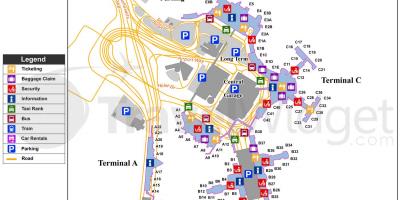 Карта на Международно летище Логан