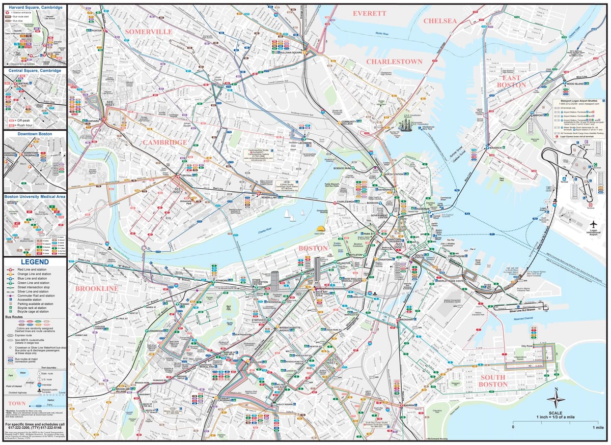 Mbta автобус картата