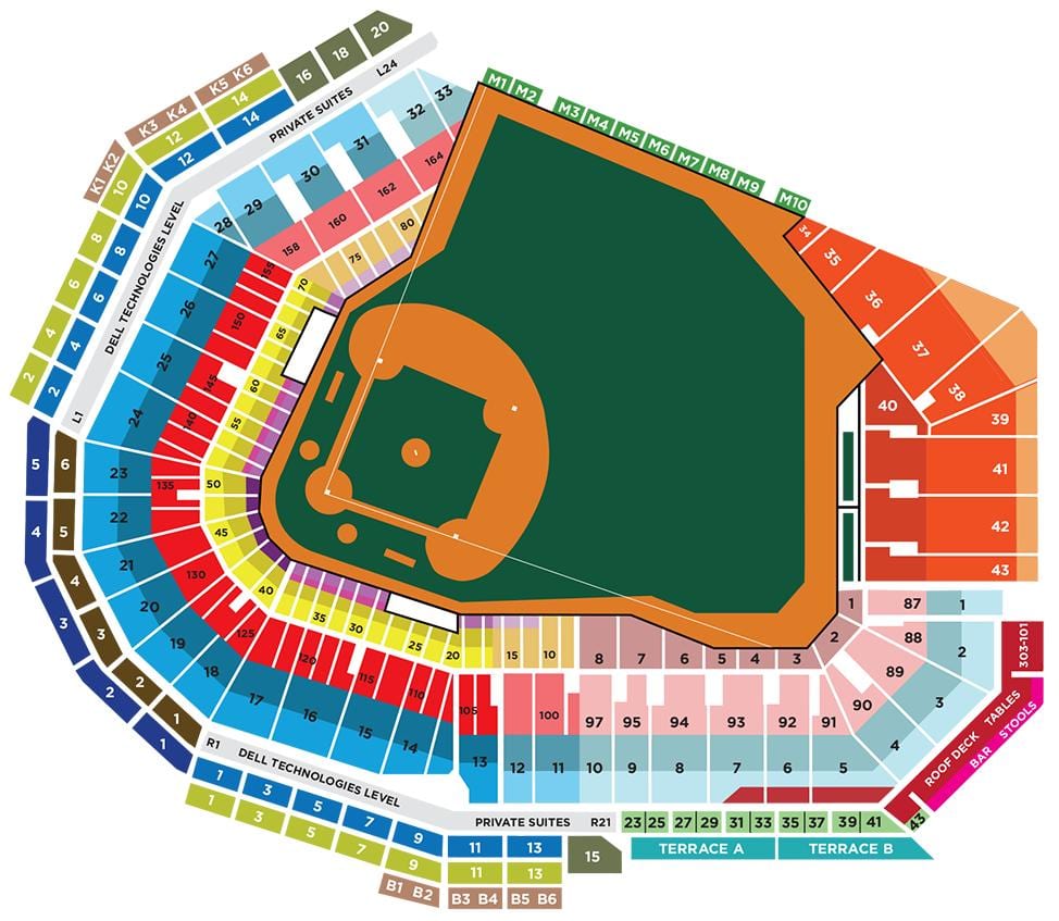карта на Fenway park