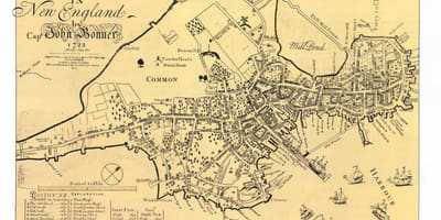 Старата карта Бостън