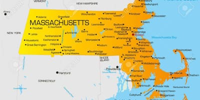 Massachuset картата